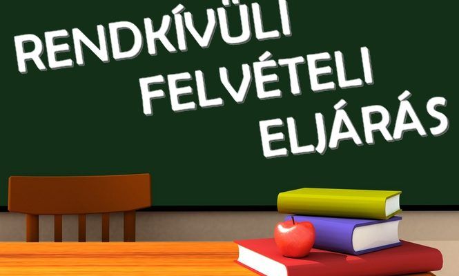 Rendkívüli felvételi eljárás